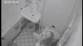 Horny Girl Masturbating And getting Dirty Right After Getting out Of The Shower