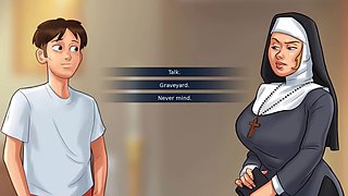Sadistic nun goes wild in Summertime Saga, purging your sins