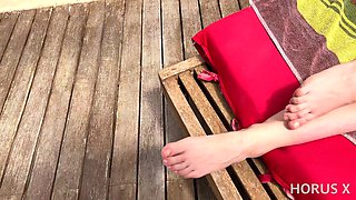 Cute MILF Julia Maze Fucked by the Pool