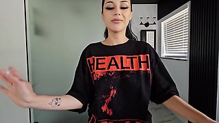 My Sexy Curvy Brunette Gothic Step-sis Entices Me Into Wild Sex To Get My Cum For Her Witchery