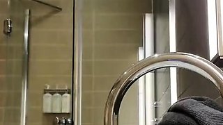 Dani Daniels masturbating in toilet