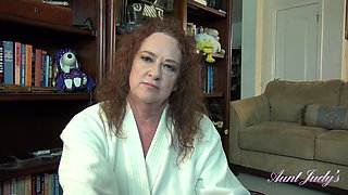Auntjudys - Your Horny Mature Step-aunt Ms. Ginger Catches You Masturbating (pov)