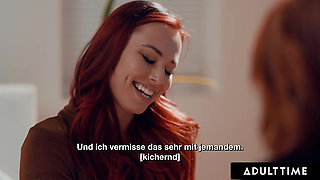 ADULT TIME - Aidra Fox Seduces Bestie Kenna James For ROMANTIC LESBIAN FUCK! GERMAN SUBTITLES