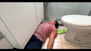 KiffaFeet Dominates Foot Slave After Shower - Trampling & Worship in HD