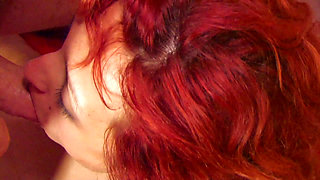 Sensual redhead picked up in the swimming pool and ass fucked