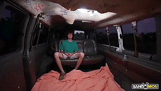 Bangbros - small brunette bunny fae jumps in the nail bus and gets cummed all over her Pretty Face