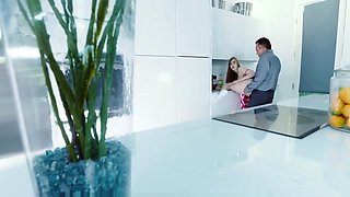 babysitter gets stuck in sink and fuck - spankycocktail.com