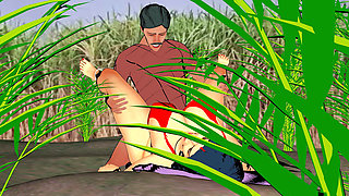 Neha Bhabhi enjoying sex in sugarcane field.