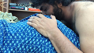 Mallu Couple Hot Nighty Fuck and Lip Lock Romance in Bedroom Part - 4