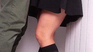 A Girl in a Skirt and Her Professor.