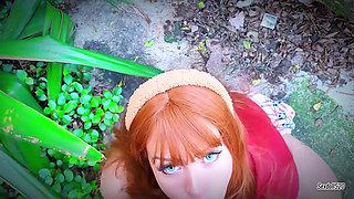 Beautiful Uninhibited Redhead Sucks and Takes a in Her Mouth