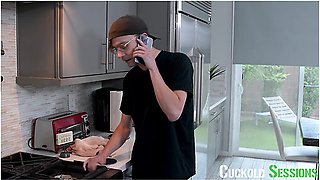 CuckoldSessions - My Hot Wife Cucks Me Hard To Squirt On The Maintenance Guy's BBC