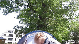 Ersties - French Lust Outdoors - Manu Plays With Her Vulva