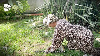 Unapproachable Lioness's lesbian wrestling sex