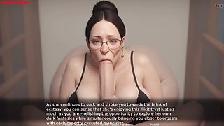 Chubby GILF fulfills her erotic fantasy of sucking a big cock - GILF Gameplay 08