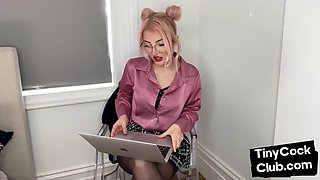 SPH amateur doll humiliates small cocks in solo video