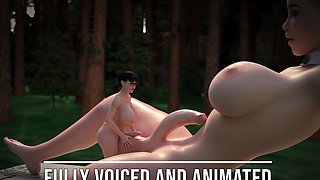 Fantasy futa animation with big tits babes