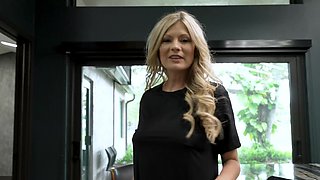 Beautiful milf Ellie Tay gives great blow job and deep throat to Luke Longly.