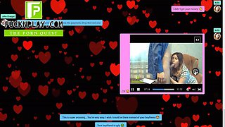 Tricky man seduce coquettish 18yo girl MILF in the chat