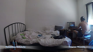 Cheating wife under surveillance. She allows to be used by the husband's best friend. Real tape