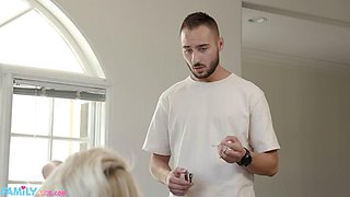 FAMILYXXX - Big Ass Spicy Stepmom Caught Masturbating and Wants To Fuck Stepson s Big Cock