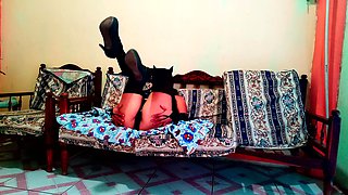 Old Woman From the Cleaning Has Her Charms! She Puts on Lingerie and Looks Sexy, She Is Ready to Fuck