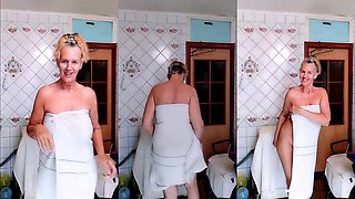Hot Housewife Lukerya In White Lace Lingerie