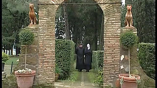 Shameful nuns get fucked in a threesome