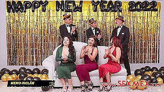 New Year`s Eve Orgy - Jessica Sodi - Malena Doll - Diann Ornelas - Diann Ornelas Jessica Sodi Malena - Sexmex