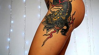 SMALL TIT BRUNETTE TATTOOED TEEN GIRLFRIEND CAUGHT IN SHOWER