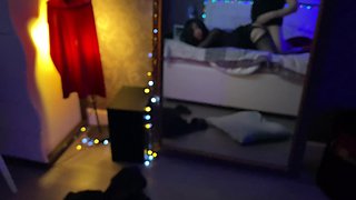 #10 (full) Sucks in Stockings in Front of the Mirror