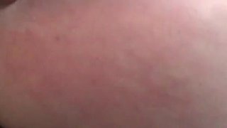 Naughty plumper gets her ass fucked in an abandoned bus