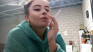 I Smoke in a Plush Hoodie