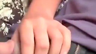Desi Handjob in the Bus
