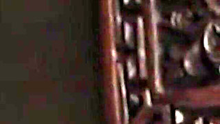 Gucurly Haired Brunette Washes Sins Away with Gloryhole Cum