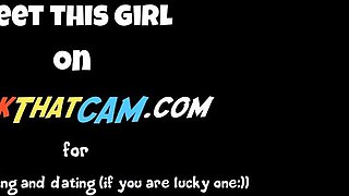 Pierced Asian with Pubic Tattoo and Big Tits on Webcam