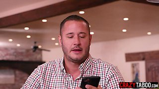 Two arousing babes banged one lucky guy