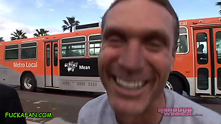 FUCK A FAN - John Sucks Own Cock w Sara Jay!