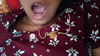 Tamil Wife Stimulates Her Husband's Penis with Her Feet at Home