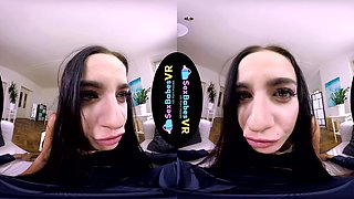 Playing Small Pins - Brunette Riding Cock - Sexlikereal