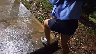 I meet a strange chick in the rain and invite my home so she doesn't get wet anymore