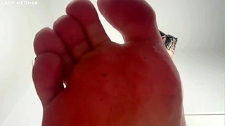 Giantess's Dirty Foot Licker Slave