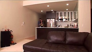 Fit teenage hitch hiker gets picked up and fucked in her knee high socks