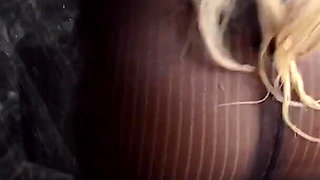 Nina Elle Wetlook Pantyhose Shower