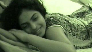 Yet sleepy but already horny Indian brunette has nothing against being fucked
