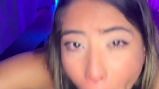 Sexy Girl in Small Bikini, Deep Throat in My Cock Smoking Cigarette