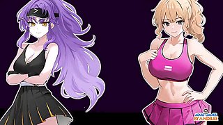 Ep9: Hentai Scenes with Lina and Zheng - Academy Love Saga: Tennis Angels Ex