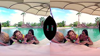 Aw, Don't Be Shy! - Interracial Threesome - Sexlikereal