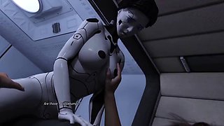 Projekt Passion Busty AI sex robot gets anal fucked by big cock with big bouncing tits
