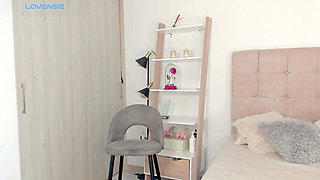 Abella shows her fake tits